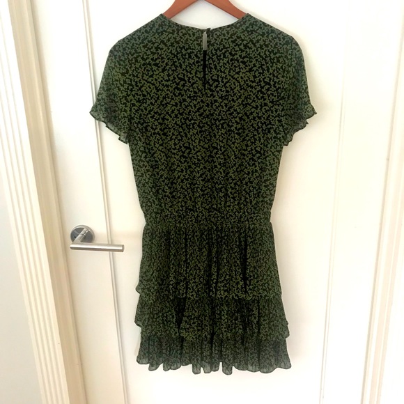 Michael by Michael Kors Green Floral Dress Size Small - Picture 5 of 9